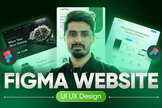 design landing page, figma website design and figma UI UX design