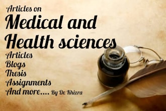 write medical and health related content professionally