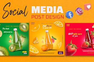 design social media posters, product banners, or ads