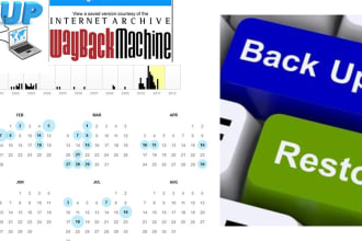 restore, recover, auction, expired, domain, from wayback archive