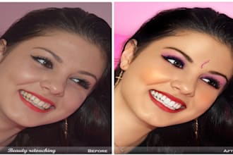 photo retouching fashion beauty, photoshop editing