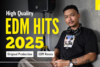produce original track or remix edm, house, techno, trap