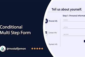 create a multi step conditional form on wordpress website