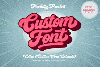 create custom font typeface