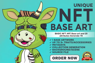 design your unique nft base art