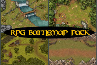 create a fantasy rpg battlemap pack for campaigns