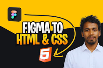 convert figma to html css, psd to html with responsive