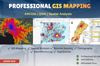 do gis mapping, spatial analysis, and arcgis pro projects