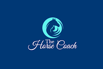 create a professional watercolor horse logo
