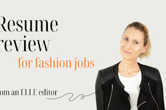 review your fashion resume and help you tell your story
