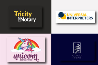 do a minimalist luxury and elegant business logo design