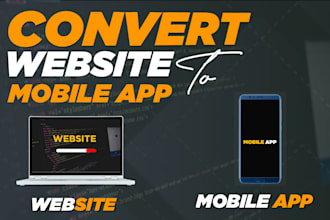 convert website to mobile app or webview app using webview