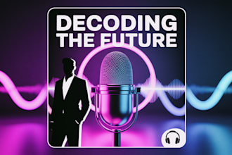 design creative podcast cover art with fast delivery