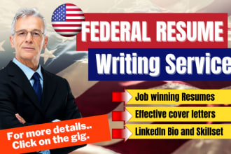 write usajobs  federal government resume and cover letter