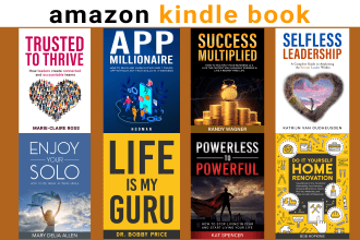 eye catching book cover, ebook cover, amazon book cover and  kindle book design