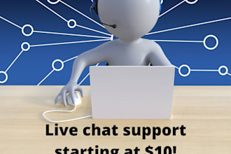 be your live chat agent