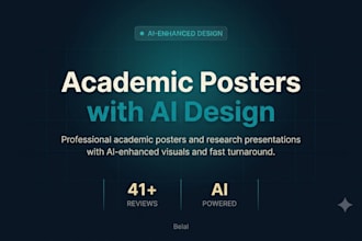 design academic posters and research presentations with ai