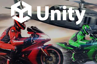 develop motorbike racing  game from scratch