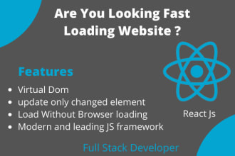 develop php, laravel, react js website ,full stack developer