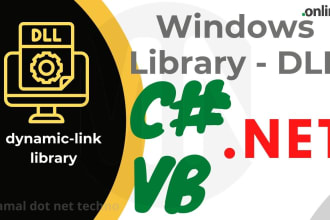 do c sharp, visual basic dot net windows class library project dll