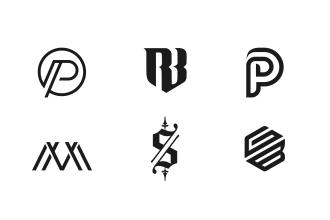 design premium monogram, initial letter and lettermark logo