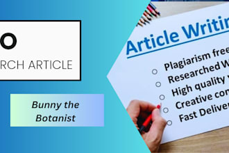 write your gardening, horticulture, and botany content