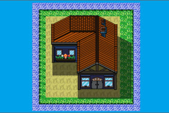 create professional topdown pixel art for game assets