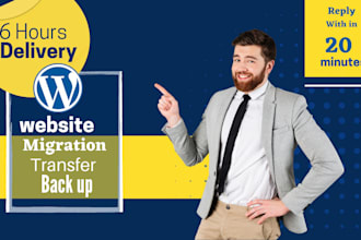 manually migrate, transfer, backup wordpress site in 6 hours