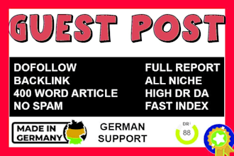 da high for german backlinks guest posts