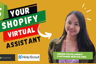 shopify VA customer service and order fulfillment