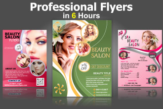 design attractive beauty spa and salon flyers