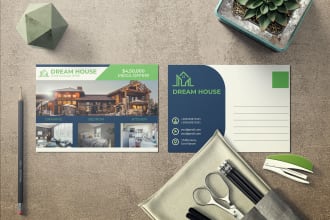 design professional amazing postcard and gift voucher