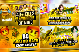 professional gaming thumbnails and youtube thumbnails