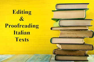 proofread and edit your italian texts