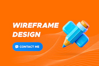 design wireframes for your website or web application with best ux