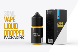 design cbd label, tincture and hemp oil label and vape boxes