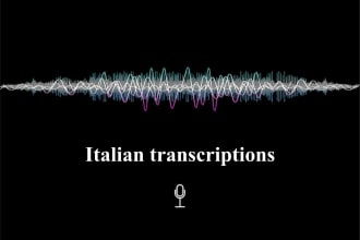 transcribe italian audio or video files