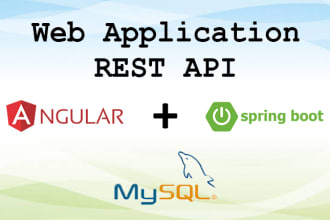 do web applications and rest apis in spring boot and angular