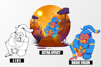 character, illustrations for commercial use