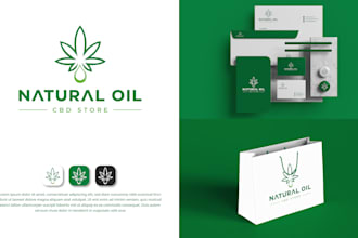 design trendy corporate monogram wordmark logo brand identity full branding kit