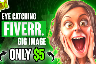 design 2 fiverr gig image and fiverr gig picture in 1 day