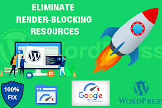 solve unused css and renderblocking css issues on wordpress