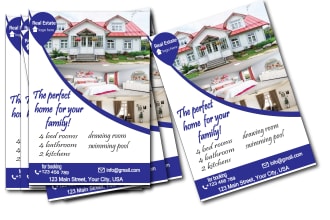 design digital flyer, colorful flyer and anniversary flyer