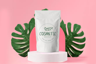 do professional cosmetic product mock up