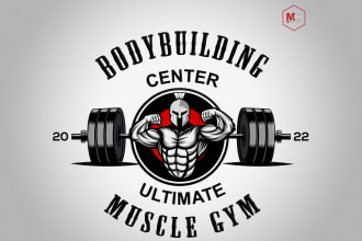 design a modern gym, cardio, fitness, and healthcare logo