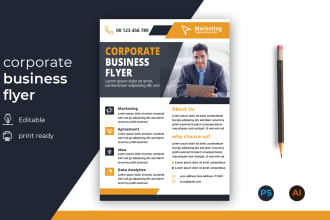 design product advertising flyers, postcards, rack cards, or marketing material