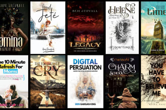 design unique book covers, ebook, and kindle book covers