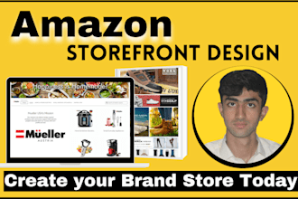 create amazon brand store or fba amazon storefront design for your brand