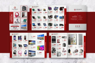 design promotional product catalog, lookbook, sell, one, sale sheet, catalogue