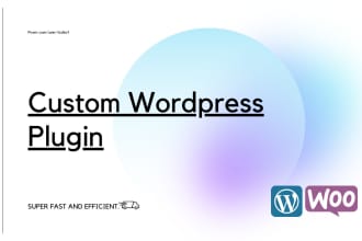 develop or modify wordpress woocommerce plugin